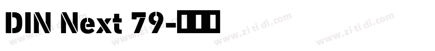DIN Next 79字体转换